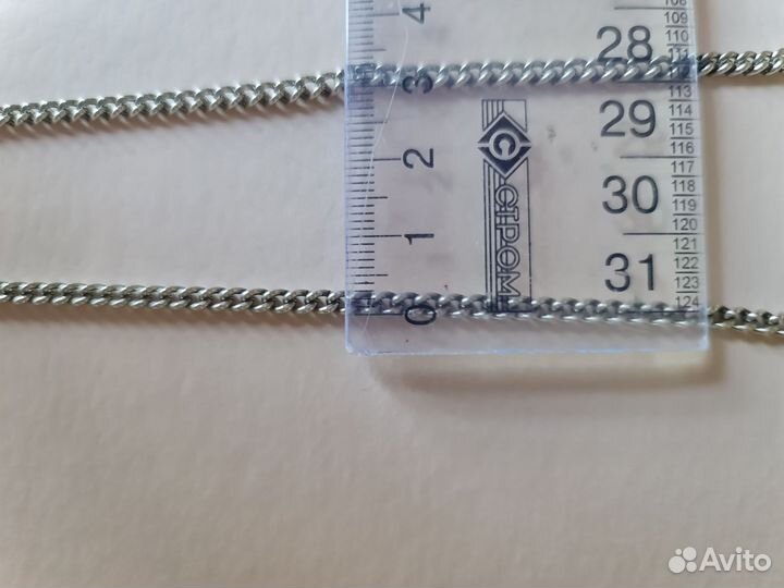 Серебряная цепь. 77 см. 22 гр