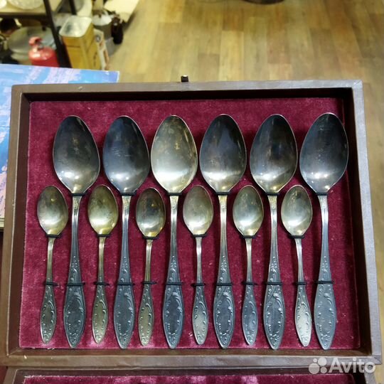Столовые приборы Мельхиор мнц СССР в коробке