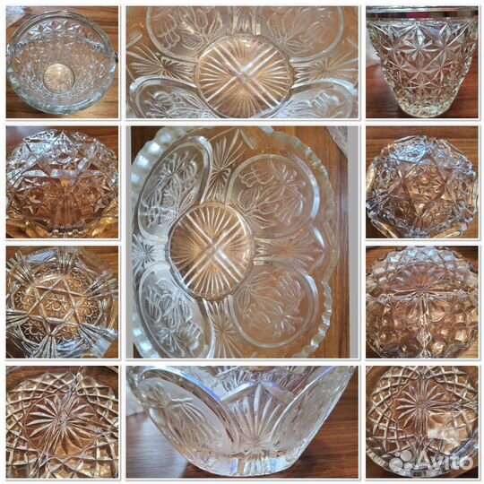 Советский хрусталь СССР вазы,конфетницы, салатники