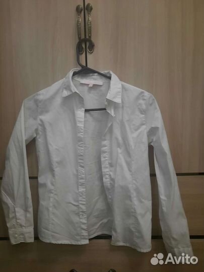 Рубашка школьная 140 девочки