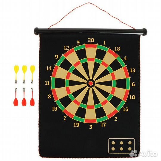 Дартс с магнитным полотном onlytop, 55 х 46 см, ми