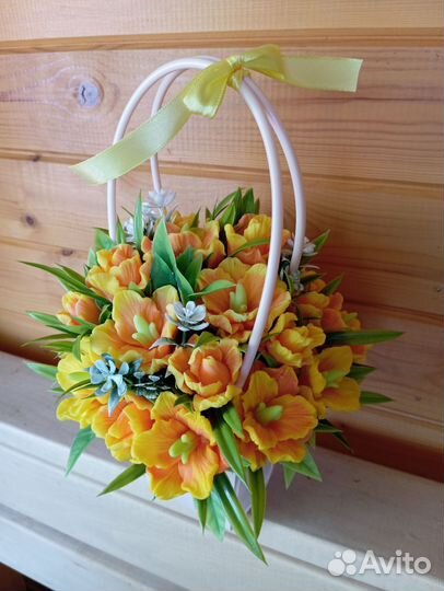 Букет из мыльных цветов