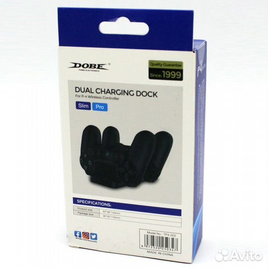 Зарядная станция для джойстиков PS4 новая