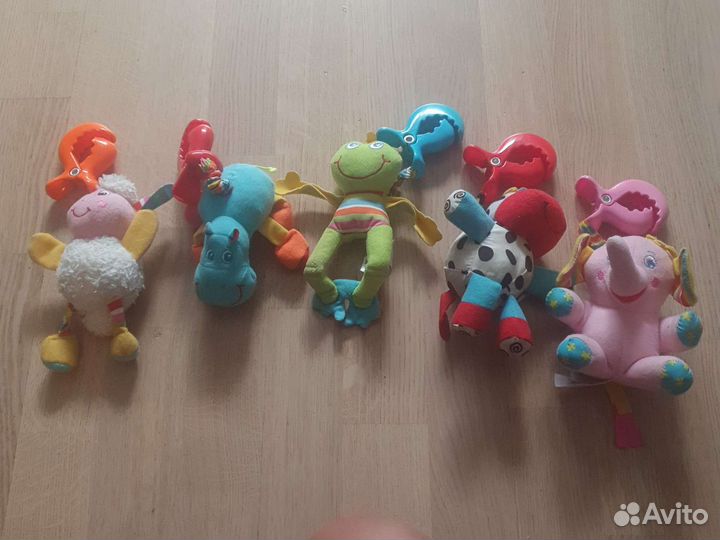 Мягкая игрушка для самых маленьких на прищепках