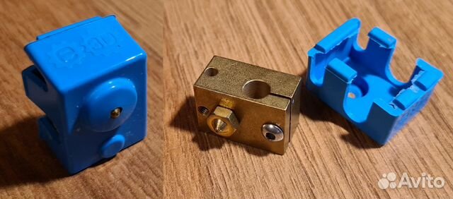 Латунный нагревательный блок V6 + сопло + носок