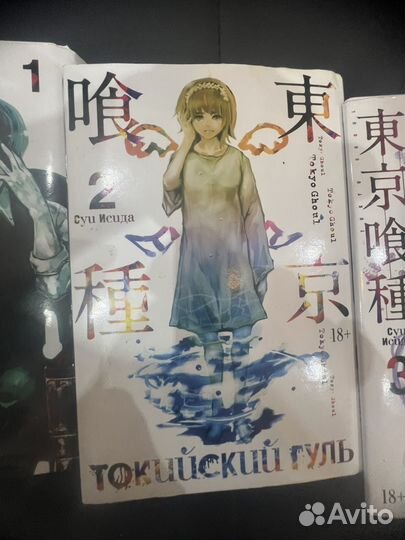Манга токийский гуль 1, 2, 3. Часть