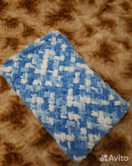 Вязанный плед детский