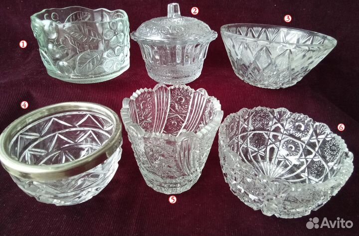 Хрусталь, сервиз, подстаканники и другое из СССР