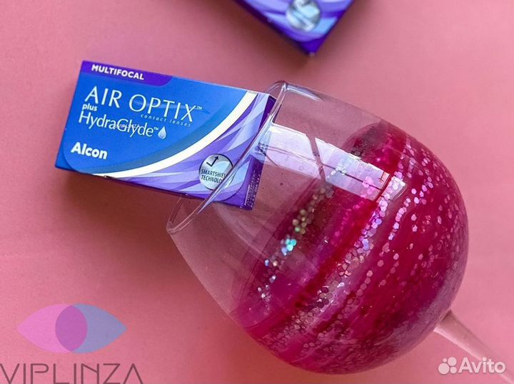 Линзы Air Optix HydraGlyde мультифокал доставка