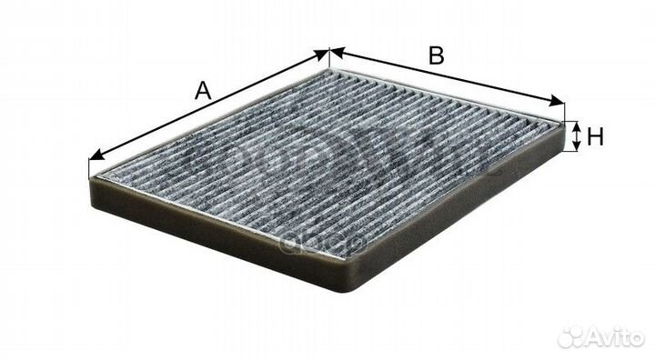 Фильтр салона угольный AG166CFC Goodwill