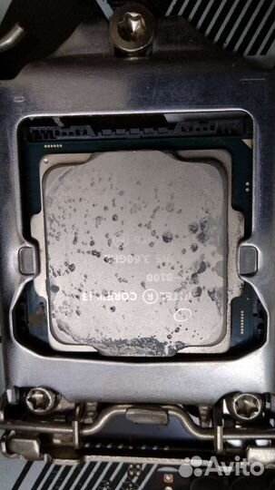 Материнка с процессором Intel Core i3-8100 + 4gb