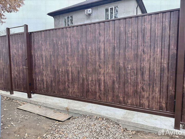 Откатные и распашные ворота под ключ