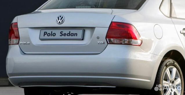 Бампер задний на Volkswagen Polo V 2010-2015