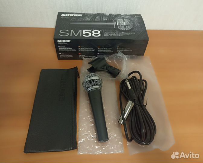 Вокальный микрофон Shure SM 58 с выключателем