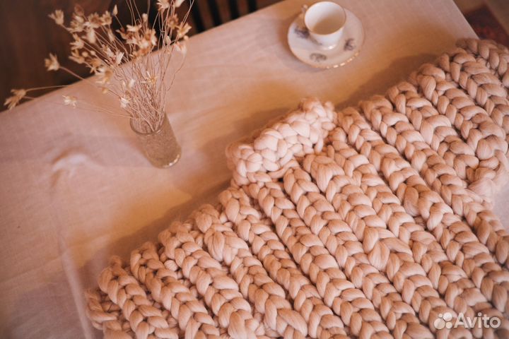 Свитер из 100% шерсти мериноса (крупная пряжа)