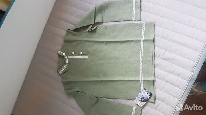 Косоваротка рубаха Лён 128