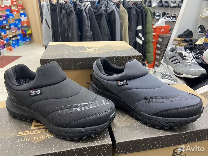 Дутые кроссовки merrell с термо материалом