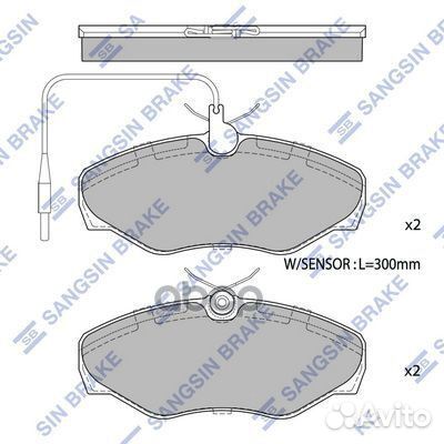 SP4082 колодки дисковые передние Opel Movano J