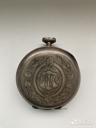 Старинные карманные часы серебро