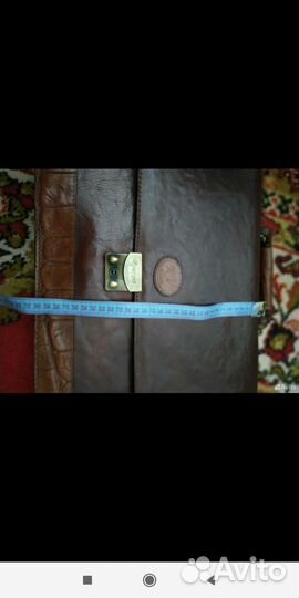 Мужской кожаный портфель новый