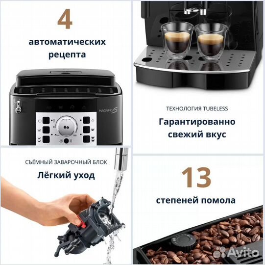 Кофемашина автоматическая DeLonghi ecam 22.110.B