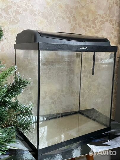 Аквариум aquael 40 литров с новыми аксессуарами