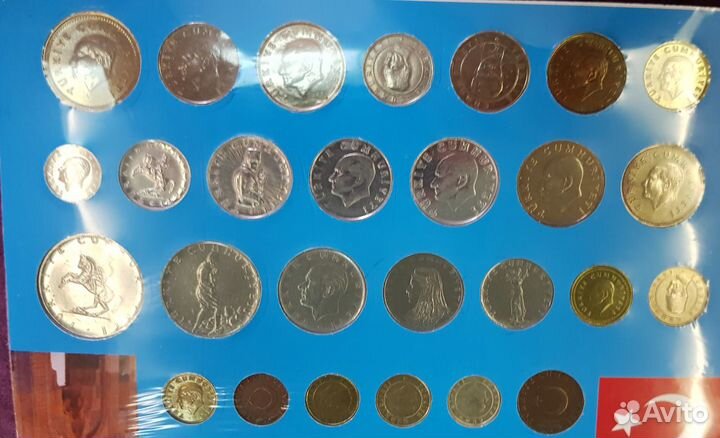 Набор из 27 монет Турция