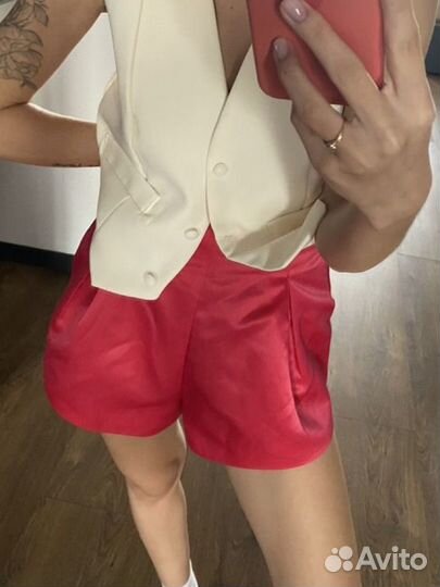 Шорты фуксия розовые под zara