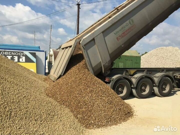 Щебень гранитный крупный от 3кубов