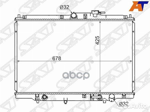 Радиатор Honda Odyssey 94-99 / Shuttle 95-00 ST
