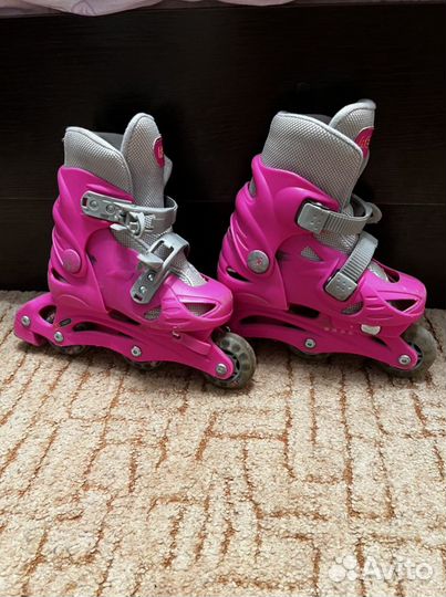 Ролики для девочки раздвижные р.28-31