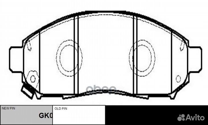 Колодки тормозные дисковые CKN-18 CTR