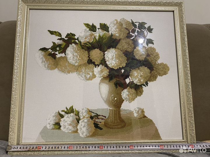 Картина вышитая крестом ручная работа