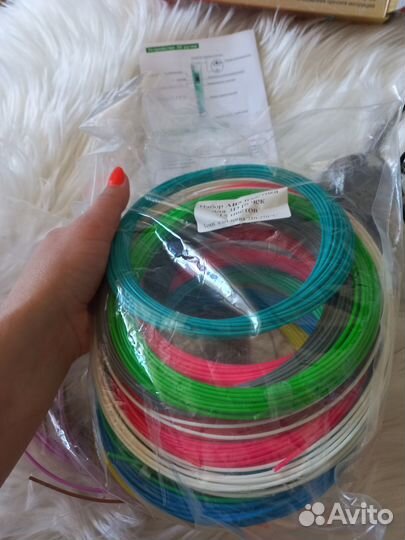 3 d ручка +набор пластика