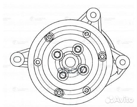 Помпа с эмм VW Golf VI (08) /Tiguan (08) 1.4TS