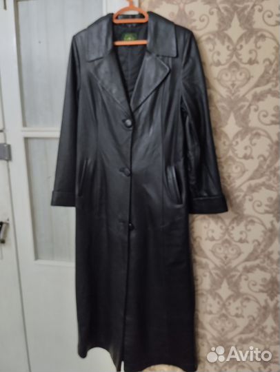 Кожаный плащ женский натуральная кожа