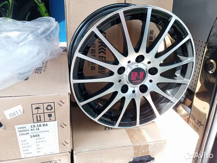 Диски NPW R15 5x114,3 ет43 цо66,1 JWL Япония