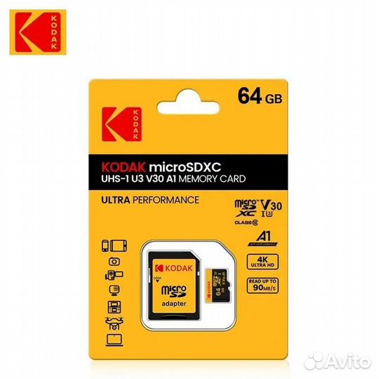 Карта памяти microSD kodak 32 гб