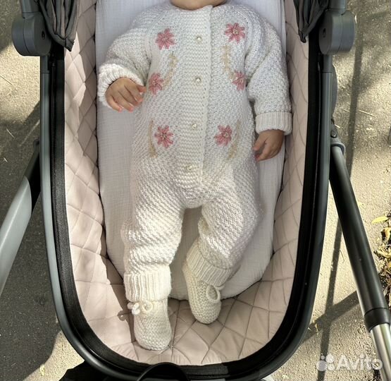 Вязаный комбинезон 62-68