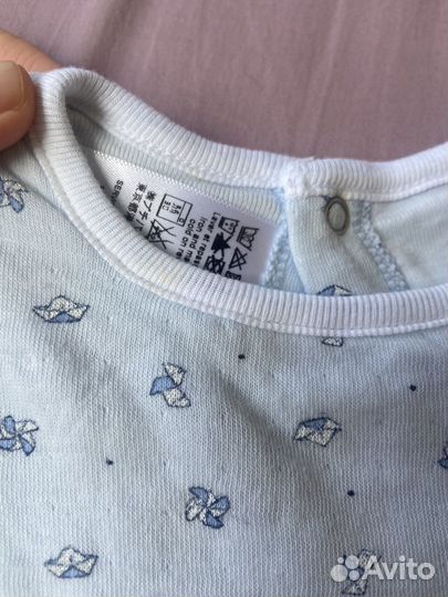 Petit bateau бодик детский 54