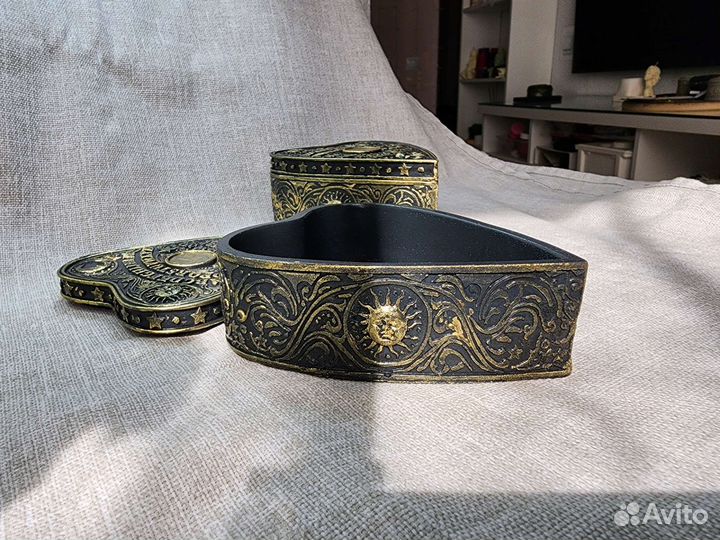 Шкатулка сердце Уиджи, готика, духи, призраки