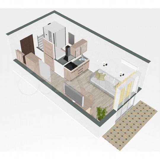 Квартира-студия, 22,8 м², 4/9 эт.