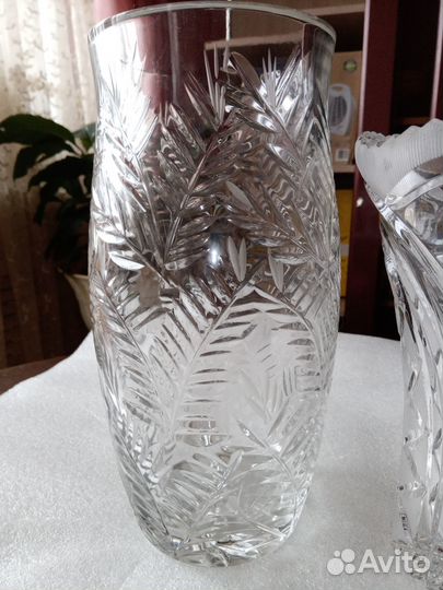 Ваза хрустальная СССР, сахарница, салатник