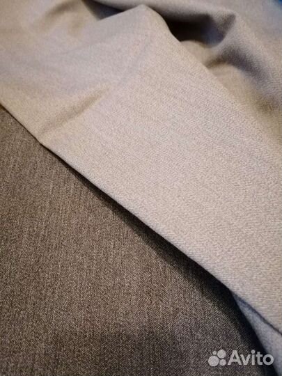 Ткань кастюмная серая