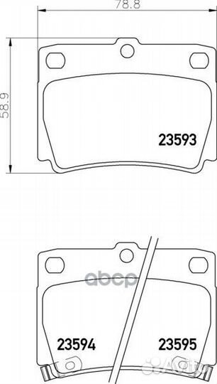 Колодки тормозные задние NP3008 nisshinbo