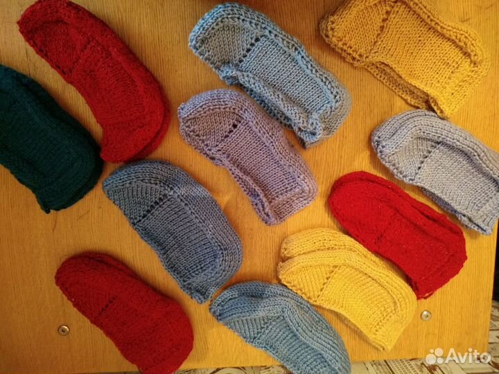 Следочки (подследники, тапочки) вязаные