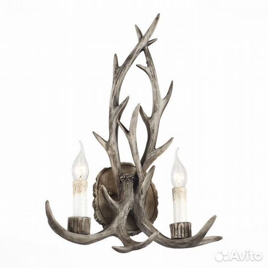 Бра рога, штурвал, свеча, факел в ретро стиле