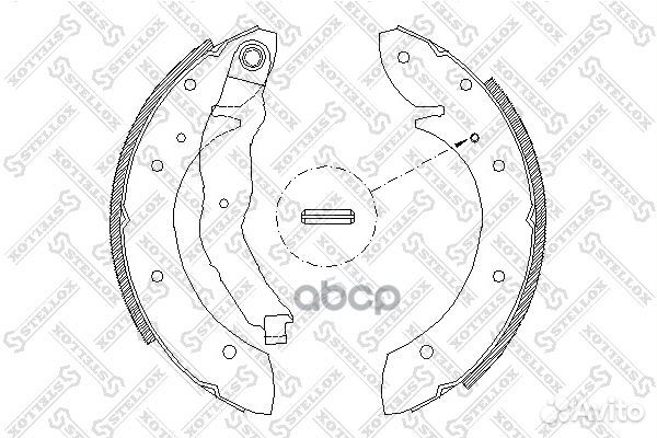 407 101SX 4396.01575SBS колодки барабанные Re