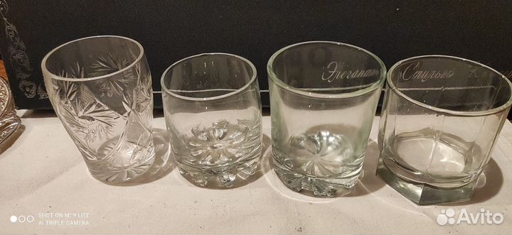 Графин СССР, стаканы, бокалы