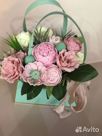 Букет из мыльных цветов